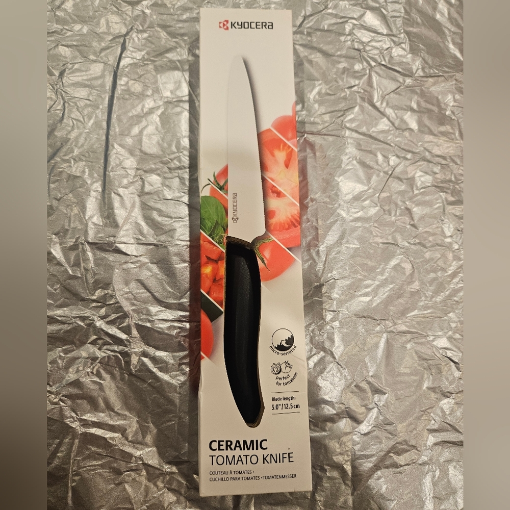 KYOCERA Black Ceramic Tomato Knife